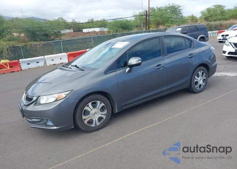2013 Honda Civic Hybrid z USA, uszkodzony, nr VIN 19XFB4F25DE002392